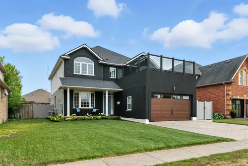 Modern dark exterior home