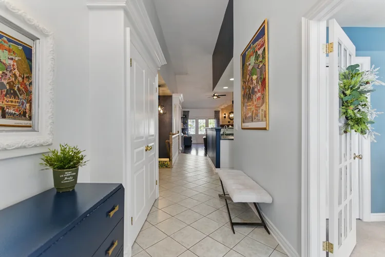 Bright front hallway