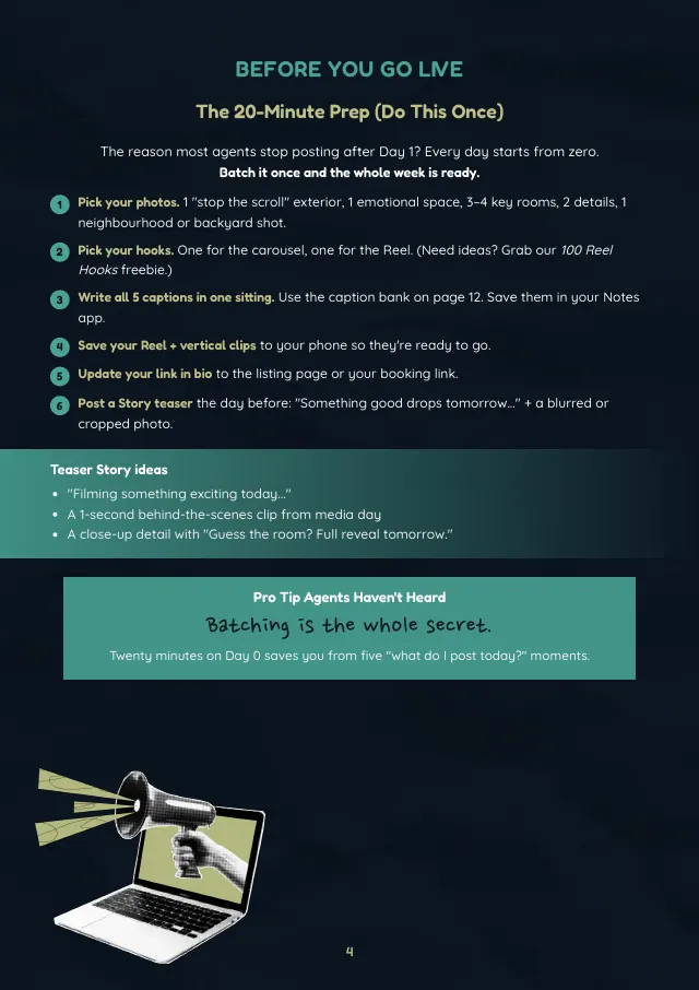 Before you go live: the 20-minute prep