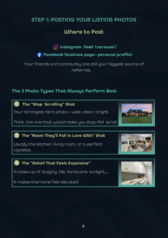 Step 1: posting your listing photos